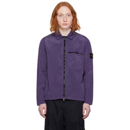Purple Nylon Jacket 241828M180025