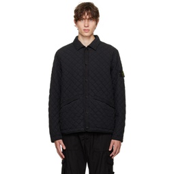 Black Quilted Jacket 232828M180024