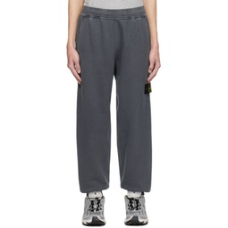 Gray Garment-Dyed Sweatpants 232828M190004