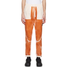 Orange Airbrushed Sweatpants 231828M190022