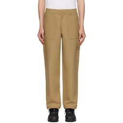 Beige Patch Trousers 232828M191009