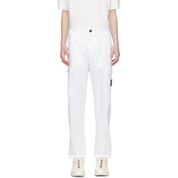 White Patch Cargo Pants 241828M188014