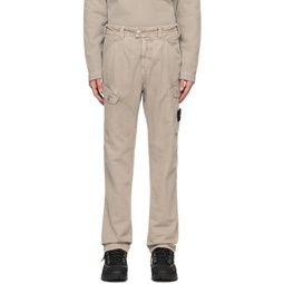 Gray Garment-Dyed Cargo Pants 241828M188012
