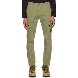 Green Patch Cargo Pants 231828M188003