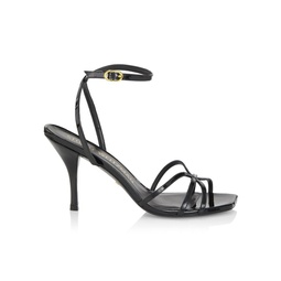 Barely There Patent Leather Strappy Sandals