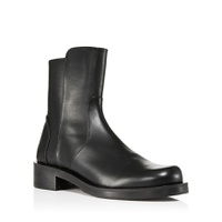 Womens 5050 Bold Zip Leather Booties