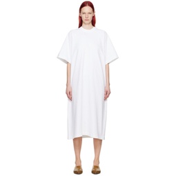 White Stokes Midi Dress 241608F054006