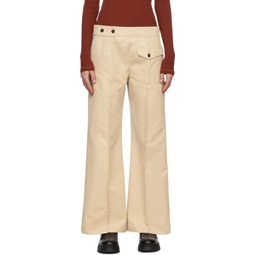 Beige Acapulco Trousers 231608F087033
