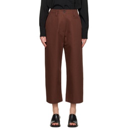 Brown Asher Trousers 222608F087029