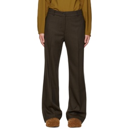 Brown Rie Trousers 222608F087031