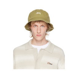 Khaki Stock Bucket Hat 241353M140004