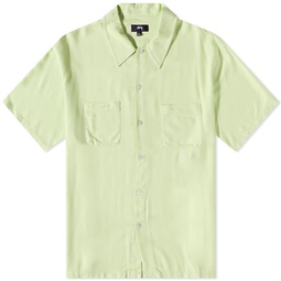 Stussy Contrast Pick Stitched Shirt Lime