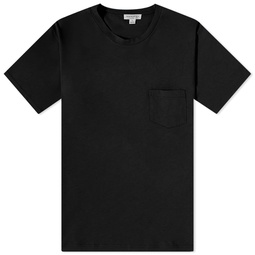 Sunspel Riviera Pocket Crew Neck T-Shirt Black