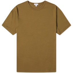 Sunspel Classic Crew Neck T-Shirt Dark Olive