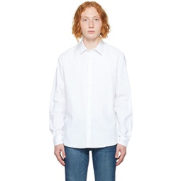 White Buttoned Shirt 222128M213014