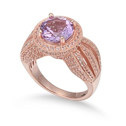 sterling silver 4.37 tcw purple amethyst ring