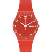 Swatch OVER RED Unisex Watch (Model: GR713)