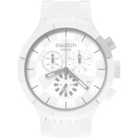 Swatch CHEQUERED WHITE Unisex Watch (Model: SB02W400)