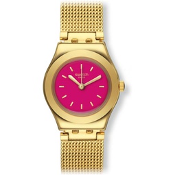 Swatch TWIN PINK Irony Lady YSG142M Gold tone Watch