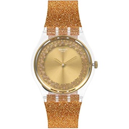 Swatch SPARKLINGOT Unisex Watch (Model: GE285), yellow