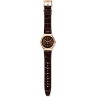 Swatch Irony Harmonieuse Brown Dial Leather Strap Unisex Watch YWG406