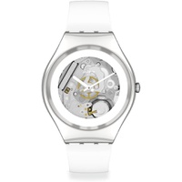 Swatch Gent BIOSOURCED Pure White Irony Quartz Watch
