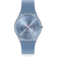 Swatch Skin Classic BIOSOURCED Denim Blue Quartz Watch