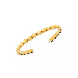 Dots 22K Goldplated Cuff Bracelet