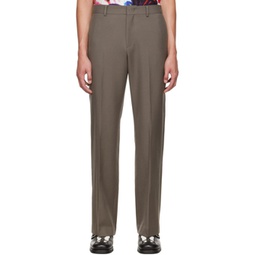 Taupe Set-Up Trousers 222494M191005