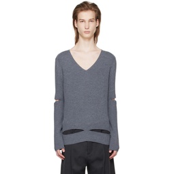 SSENSE Exclusive Gray Sweater 241612M206001