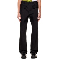 SSENSE Exclusive Black Belted Jeans 222612M186000