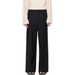 Black Palazzo Trousers 241612M191004