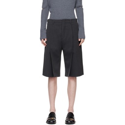 Gray Tailored Shorts 241612M193007