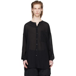 Black Oversized Shirt 241612M192001