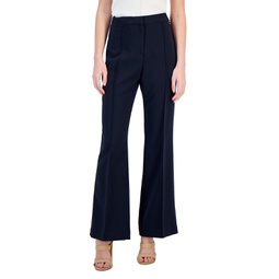 Womens High-Rise Wide-Leg Pants