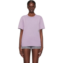 Purple Faded T Shirt 241214F110030