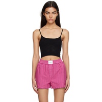 Black Cropped Camisole 231214F111018