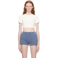 Off White Cropped T Shirt 232214F110014