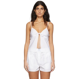 White Butterfly Camisole 221214F111020