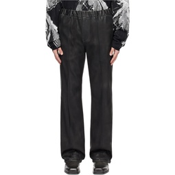 Black Coated Trousers 241791M191005