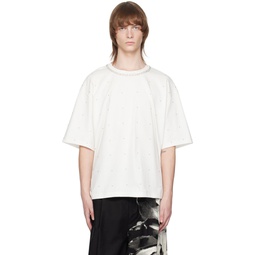 White Studs T Shirt 231791M213000