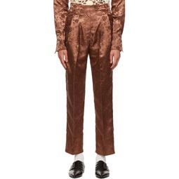 Brown Clarence Trousers 222417M191035
