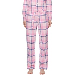 Pink Check Pyjama Pants 241482F079061