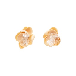 SSENSE Exclusive Beige Small Flower Earrings 241417F022006