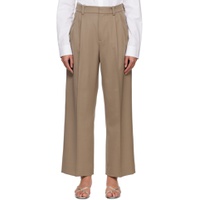 SSENSE Exclusive Beige Trousers 222776F087011