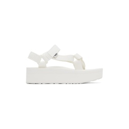 White Flatform Universal Sandals 241232F124011