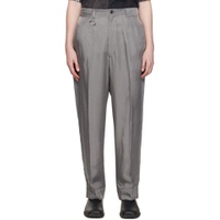 Gray Keyring Trousers 231304M191002