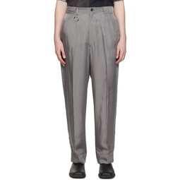 Gray Keyring Trousers 231304M191002