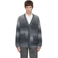 Gray Inflated Cardigan 232304M200000