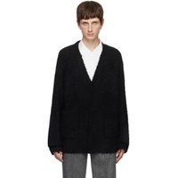 Black Inflated Cardigan 232304M200001